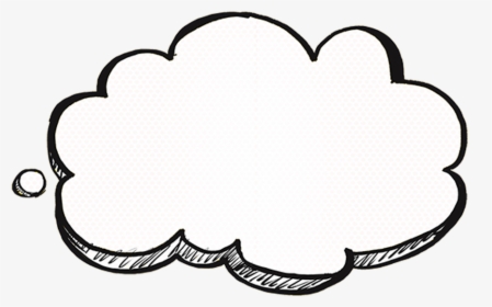 Drawing Clouds Cartoon - Thinking Cloud Cartoon Png, Transparent Png, Free Download