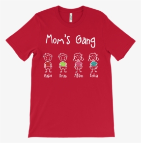 Custom Stick Figure Family Mom"s Gang - Cey No Limit Shirt, HD Png Download, Free Download