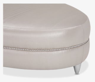 Modern Platinum Finish Metal Legs Nail Head Trims Leather - Ottoman, HD Png Download, Free Download