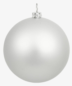 White Christmas Ball Transparent Png - White Christmas Ornament Png, Png Download, Free Download