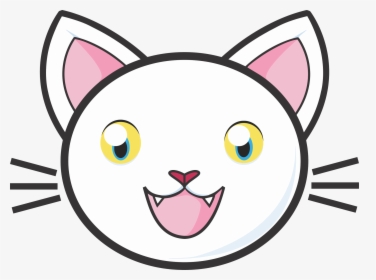Cat Eyes And Nose Clipart Png Transparent Stock Clipart - Cute Cat Face Clipart, Png Download, Free Download