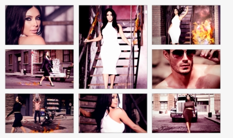 Kim On Fire - Collage, HD Png Download, Free Download
