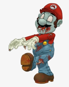 Cartoon Zombie Transparent Images - Zombie Mario, HD Png Download, Free Download
