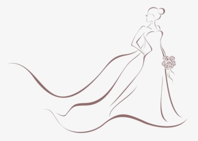 Bride - Wedding Gown Clipart Png, Transparent Png, Free Download