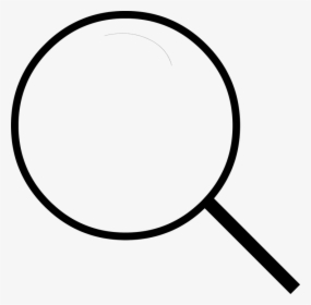 Magnifying Glass Clipart Black And White, HD Png Download, Free Download