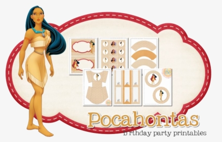 Pocahontas Transparent Background Png - Pocahontas Printables Birthday Party, Png Download, Free Download