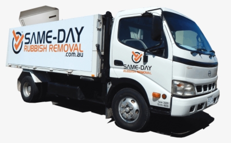 Same Day Rubbish Removal Truck With Fridge - Same Day Rubbish Removal, HD Png Download, Free Download