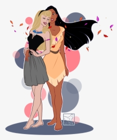 Aurora And Pocahontas “i Finally Understand What The - Pocahontas And Aurora, HD Png Download, Free Download