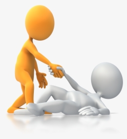 Helping Hands Clip Art - Someone Helping Someone Up, HD Png Download, Free Download