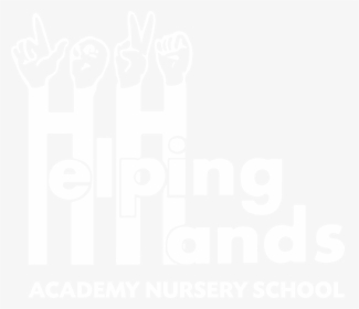 Helping Hands Logo White, HD Png Download, Free Download