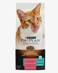 Pro Plan Shredded Salmon And Rice Cat Food, HD Png Download, Free Download