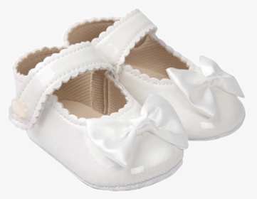 Petite Bello Shoes White / 0-6 Months Baby Girl Bow - Ballet Flat, HD Png Download, Free Download