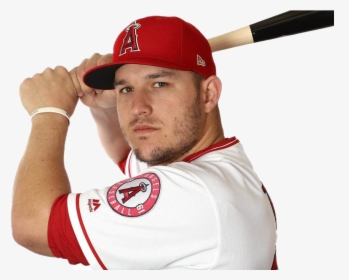Mike Trout Png Background Image - Angels Mike Trout 2019, Transparent Png, Free Download