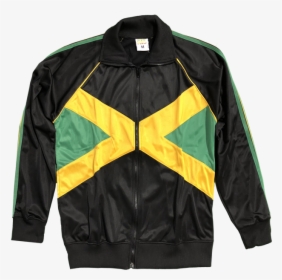 Jamaica Flag Track Jacket - Leather Jacket, HD Png Download, Free Download