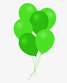 Dark Green Bunch Of Balloons - Balloon, HD Png Download, Free Download