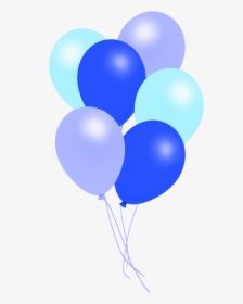 Bunch Of Blue Balloons - Balloon, HD Png Download, Free Download