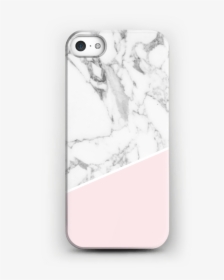 White Marble And Pink Case Iphone 5/5s - White Marble Phone Cases, HD Png Download, Free Download