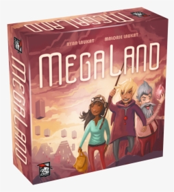 Megaland 3d Box - Red Raven Games Megaland Board Game, HD Png Download, Free Download