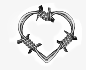 ##heart #barbwire - Heart Barbed Wire Tattoo, HD Png Download, Free Download