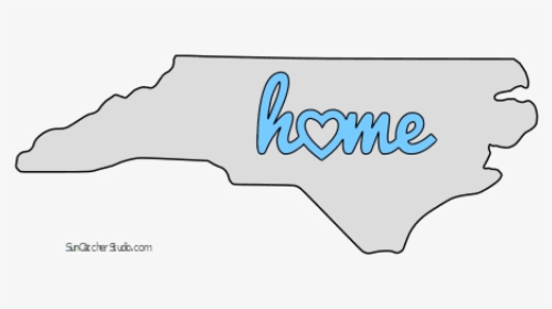 North Carolina Home Heart Stencil Pattern Template, HD Png Download, Free Download