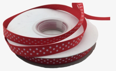 Ribbons [tag] Red And White Polka Dots Grosgrain 3/8″ - Polka Dot, HD Png Download, Free Download