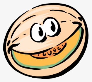 Vector Illustration Of Anthropomorphic Cantaloupe Or - Imagenes De Melon En Caricatura, HD Png Download, Free Download