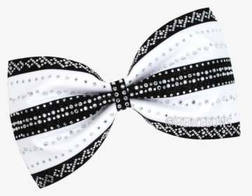 Transparent Bow Tie Clipart Black And White - White Tailless Cheer Bow, HD Png Download, Free Download
