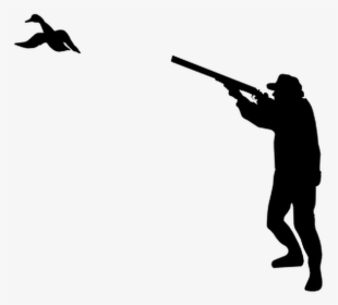##hunting #hunter #shooting #bird - Clay Pigeon Shooting Clipart Black And White, HD Png Download, Free Download