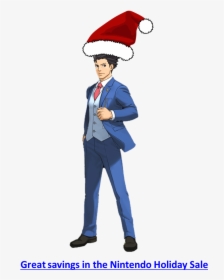 Phoenix Wright Ace Attorney Christmas Sale Capcom Nintendo - Ace Attorney Phoenix Wright Png, Transparent Png, Free Download