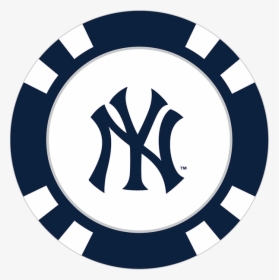 New York Yankees Poker Chip Ball Marker - Dallas Stars Poker Chip, HD Png Download, Free Download