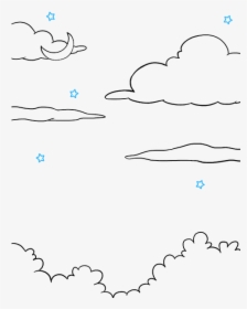 Easy The Night Sky Drawing, HD Png Download, Free Download