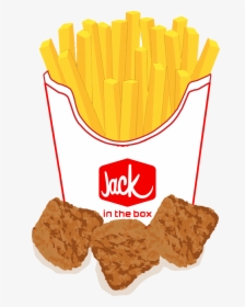 Jack In The Box Chicken Nuggets And Fires"  Class="img - Jack In The Box, HD Png Download, Free Download
