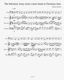 The Salvation Army Band Sheet Music For Tuba, French - Music Download For Salvation Army Brass Band, HD Png Download, Free Download