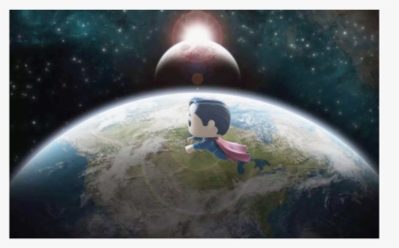 My Edit Of My Funko Pop Superman Flying - Outer Space, HD Png Download, Free Download