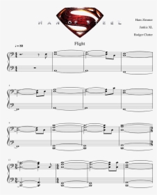 Flight Man Of Steel Piano Sheet Music, HD Png Download, Free Download