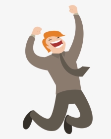 Transparent Happy Customer Clipart - Cartoon People Cheering Png, Png Download, Free Download