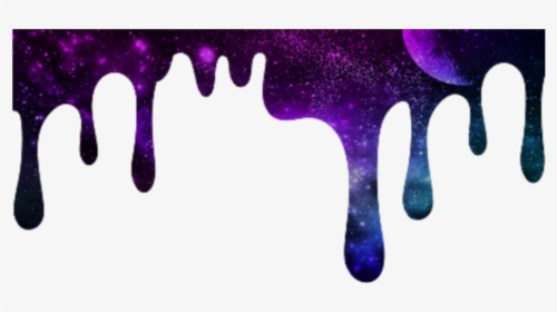 #dripping #melting #galaxy #space #background #overlay - Paint Drip Png Transparent, Png Download, Free Download