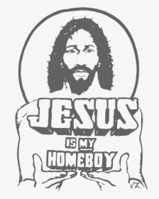 Jesus Beard Png - Jesus Is My Homeboy Png, Transparent Png, Free Download
