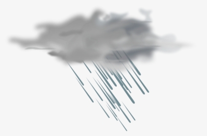 Cloud Rain Storm Clip Art - Transparent Background Raining Cloud Png, Png Download, Free Download
