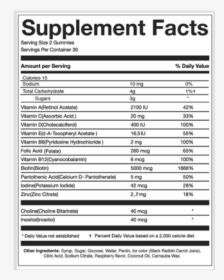 Supplement Facts - Paper, HD Png Download, Free Download