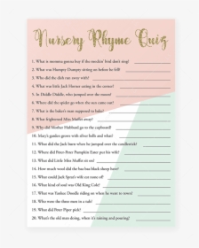 Free Printable Baby Shower Quiz, HD Png Download, Free Download