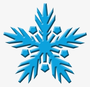 Cool Blue Snowflake - Real Blue Snowflakes Png, Transparent Png, Free Download
