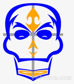 How To Draw A Skull Tribal Tattoo Pop Path - Drawing, HD Png Download, Free Download