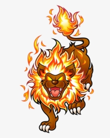 Clipart Flames Fire Trail - Kirby Lion, HD Png Download, Free Download