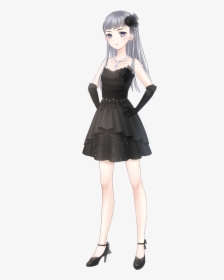 Kimi 16 9 T2 - Anime Girl In Black Outfit, HD Png Download, Free Download