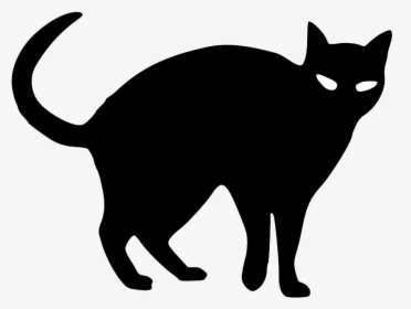 Abstract Black Cat Png Photo - Halloween Black Cat Drawings, Transparent Png, Free Download