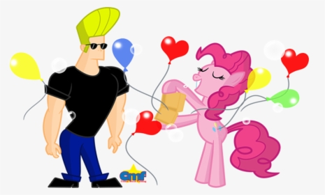Johnny Bravo And Pinkie Pie By Tiny Toons Fan - Cartoon, HD Png Download, Free Download