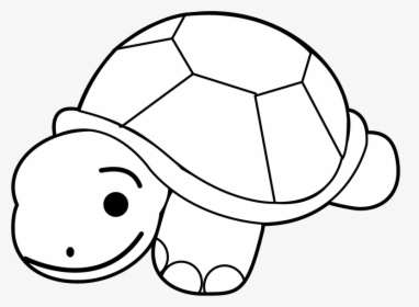 Animals » Reptiles » Small Turtle - Hawaiian Turtle Black And White Clipart, HD Png Download, Free Download