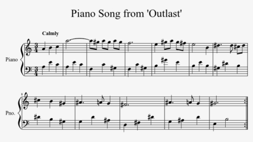 Outlast Someone Playing Piano, HD Png Download, Free Download
