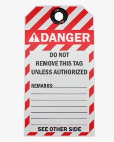 Tag 1 Copy - Lockout Tagout Equipment, HD Png Download, Free Download